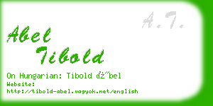 abel tibold business card